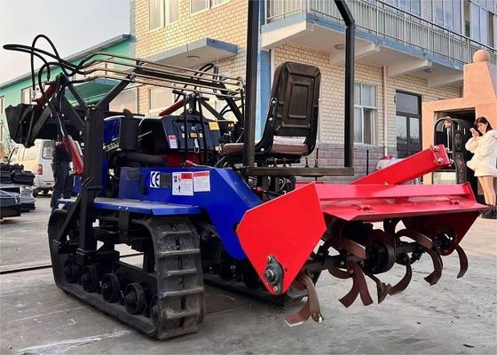 Tracteur à rampe compact de 35 ch équipement agricole avec seau de chargement avant