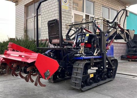 Tracteur à rampe compact de 35 ch équipement agricole avec seau de chargement avant