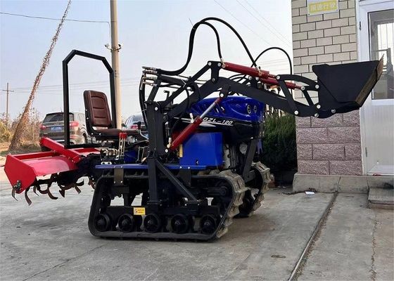 Tracteur à rampe compact de 35 ch équipement agricole avec seau de chargement avant
