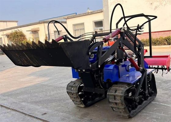 Tracteur à rampe compact de 35 ch équipement agricole avec seau de chargement avant