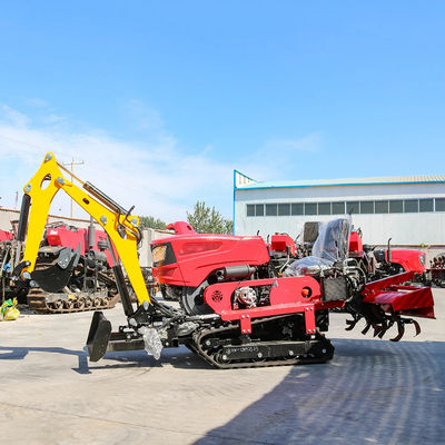 Nouveaux arrivants Mini tracteur à rampe fiable et bon marché avec rototiller Dozer Mower Backfill Tracteur à rampe