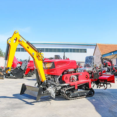 Nouveaux arrivants Mini tracteur à rampe fiable et bon marché avec rototiller Dozer Mower Backfill Tracteur à rampe