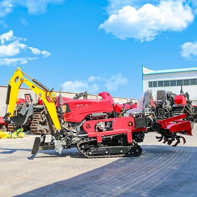 Nouveaux arrivants Mini tracteur à rampe fiable et bon marché avec rototiller Dozer Mower Backfill Tracteur à rampe