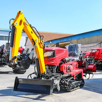 Nouveaux arrivants Mini tracteur à rampe fiable et bon marché avec rototiller Dozer Mower Backfill Tracteur à rampe