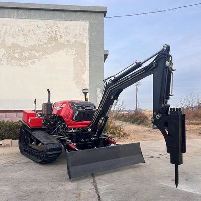 Tracteur à rampe mini à commande à distance pour les champs de riz et de terre de montagne