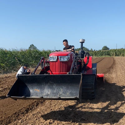 80 chevaux Petit tracteur à rampe équipement agricole avec chargeur