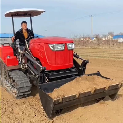 Machines lourdes pour l'agriculture Tracteur compact à 80 chevaux avec chargeur