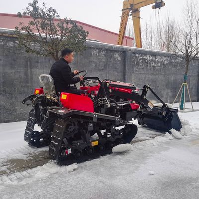 Moteur diesel agricole à 50 chevaux à traction assise Tracteur rampant avec chargeur