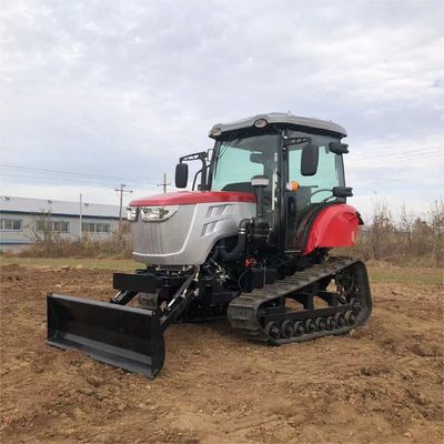 Tracteur à cabine fermée de 120 chevaux Équipement agricole Mini tracteur rampant avec moteur diesel