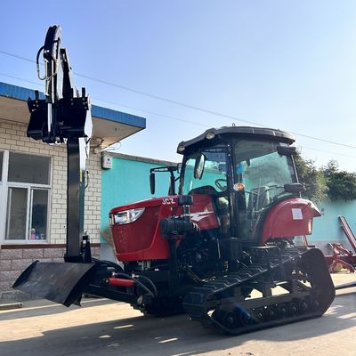 Tracteur à cabine fermée de 120 chevaux Équipement agricole Mini tracteur rampant avec moteur diesel