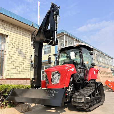 Tracteur à cabine fermée de 120 chevaux Équipement agricole Mini tracteur rampant avec moteur diesel