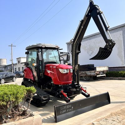 Tracteur à cabine fermée de 120 chevaux Équipement agricole Mini tracteur rampant avec moteur diesel