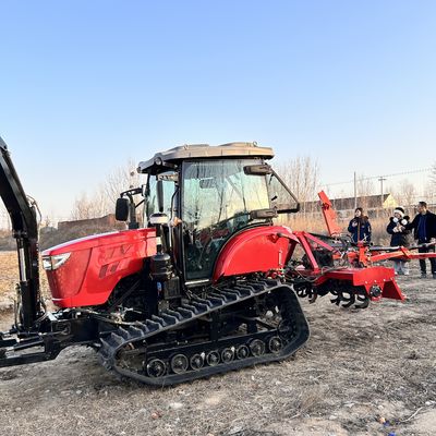 Tracteur à rampe agricole compact de 120 chevaux avec rails
