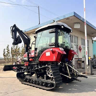 Tracteur à cabine fermée de 120 chevaux Équipement agricole Mini tracteur rampant avec moteur diesel