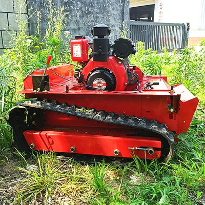 Coupeuse de gazon à commande à distance multifonctionnelle 1200 mm Largeur Coupeuse de paille 12 HP