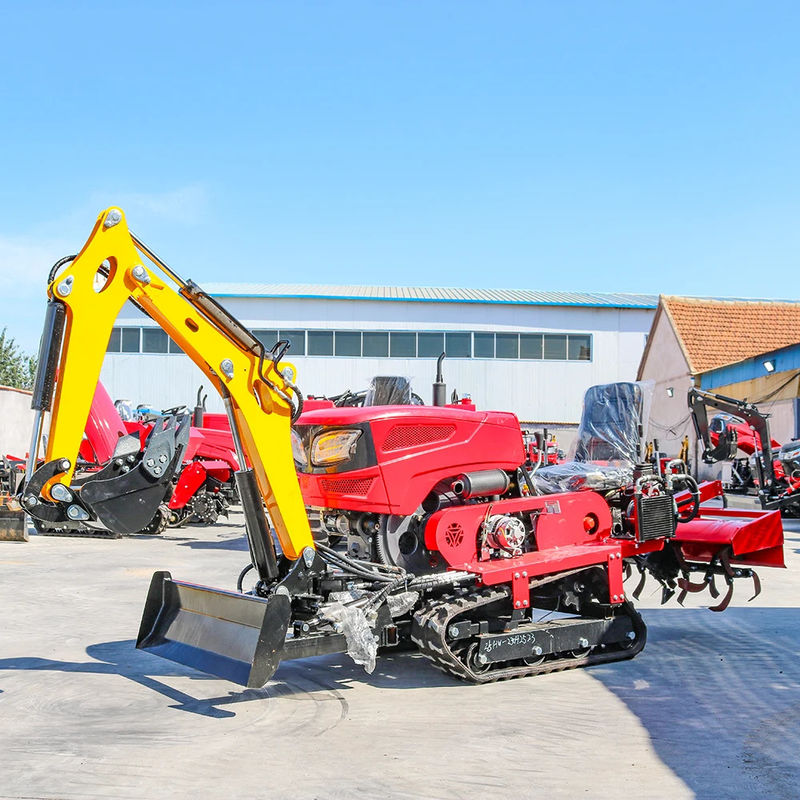 Nouveaux arrivants Mini tracteur à rampe fiable et bon marché avec rototiller Dozer Mower Backfill Tracteur à rampe