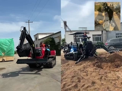 Tracteur à rampe de 50 ch avec excavatrice