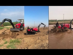 Tracteur à rampe de 80 ch avec excavatrice